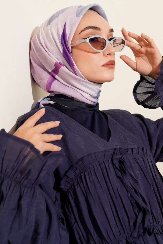 Sciarpa a righe floreali in bambù Crush Parliament