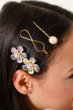Boucle de ceinture à fleurs dorée