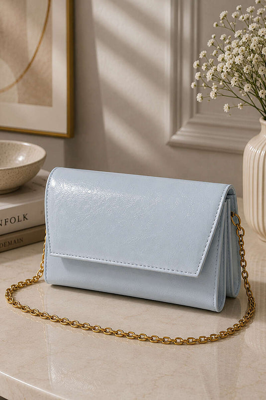 Sac à double compartiment avec fermeture magnétique bleu bébé