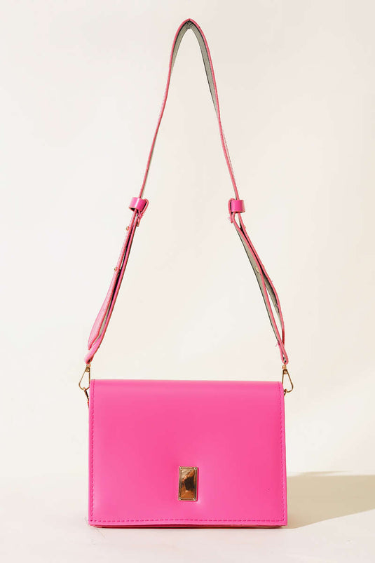 Double Eyed Strap Bag Fuchsia