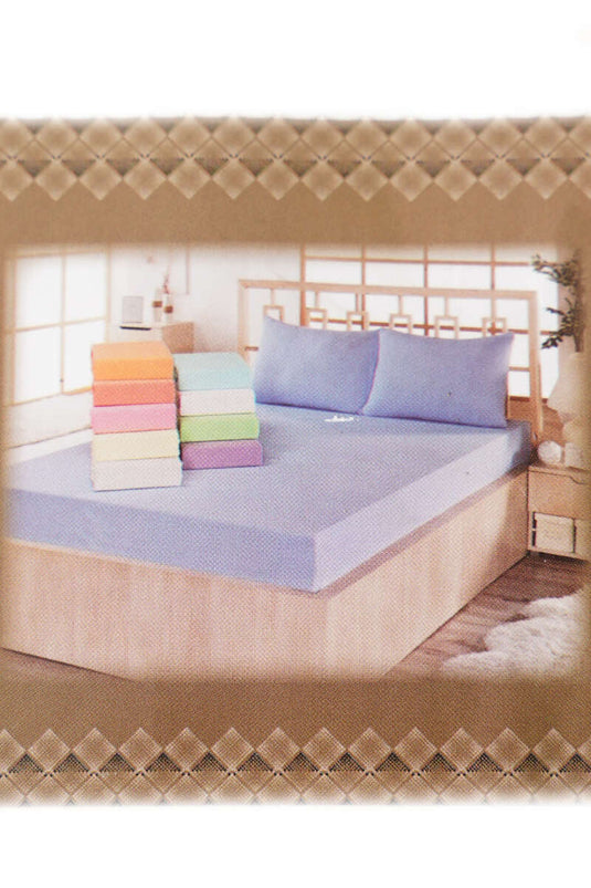 Drap-housse double en jersey gris