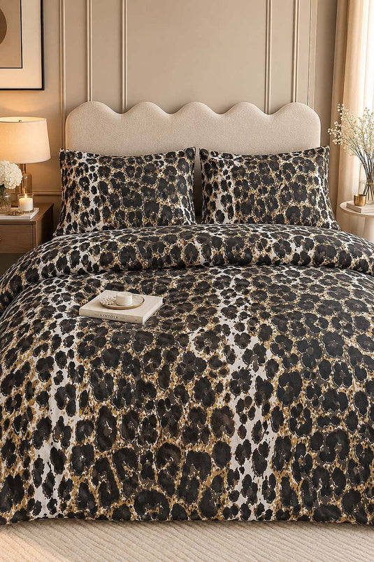 Leopard Double Bed Linen Set