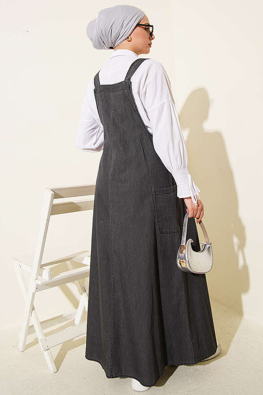 Double Side Pocket Denim Slopet Smoke