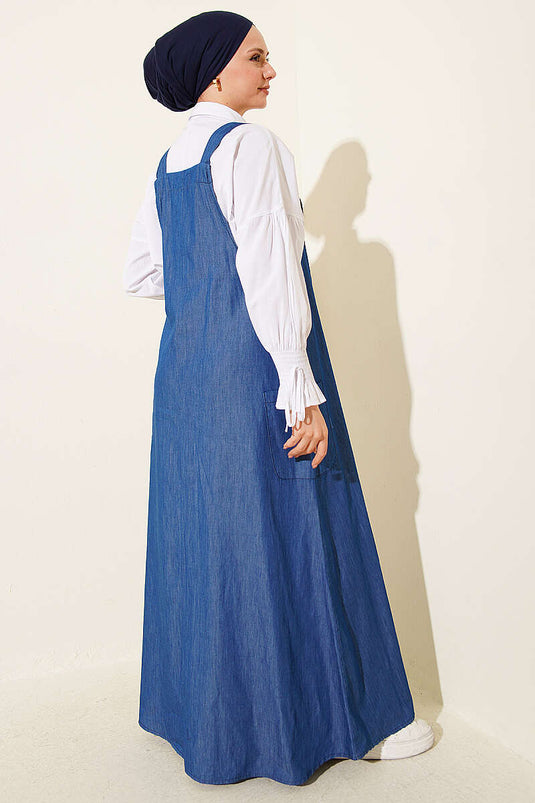 Double Side Pocket Denim Slopet Blue