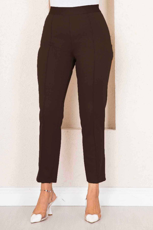 Cinnamon Covered Pants Dark Brown