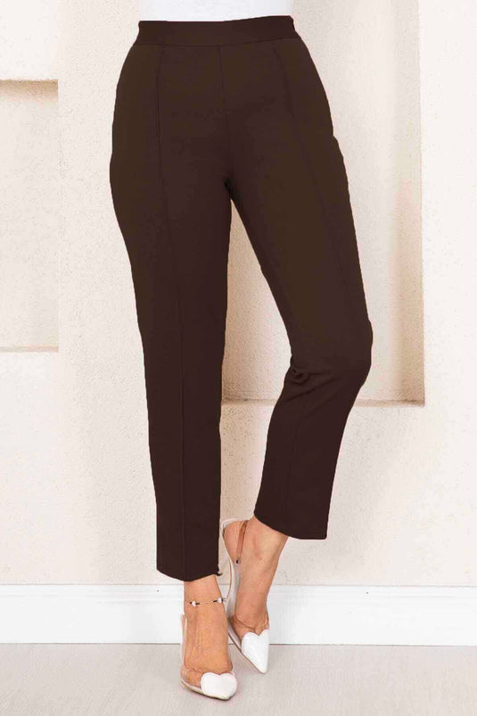 Cinnamon Covered Pants Dark Brown