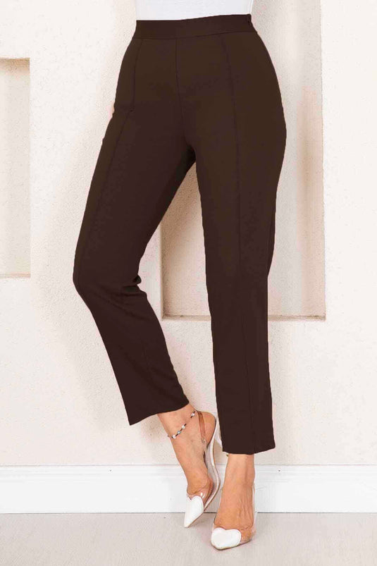 Cinnamon Covered Pants Dark Brown