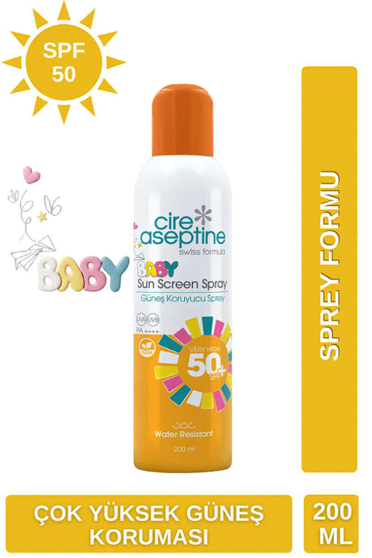Spray solaire corps bébé Cire Aseptine SPF50+ 200 ml