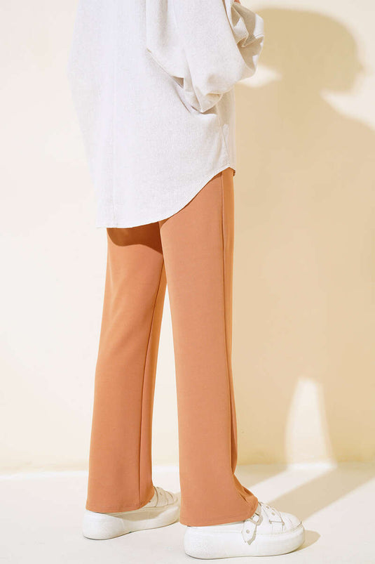 Pantalon Velcro Simple Pli Camel