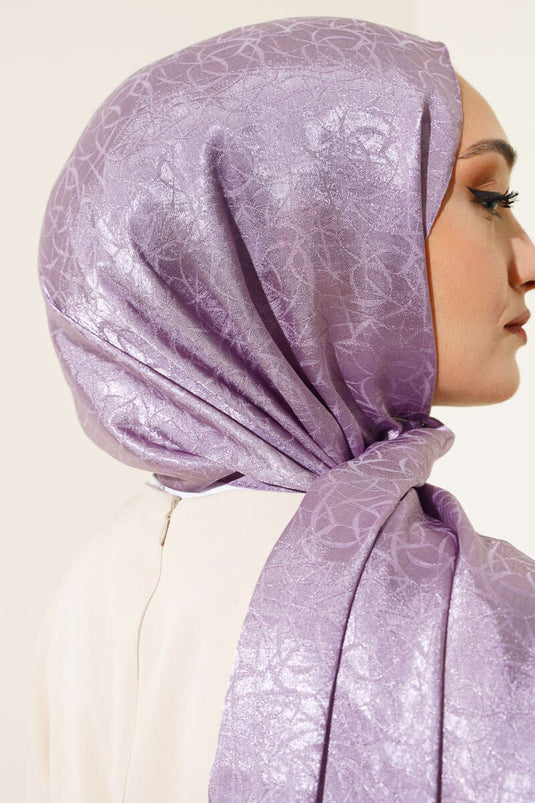 Scratched Pattern Jacquard Melisa Shawl Lilac - 25