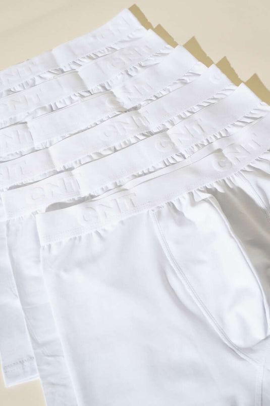 CNT 6'lı Erkek Boxer Beyaz