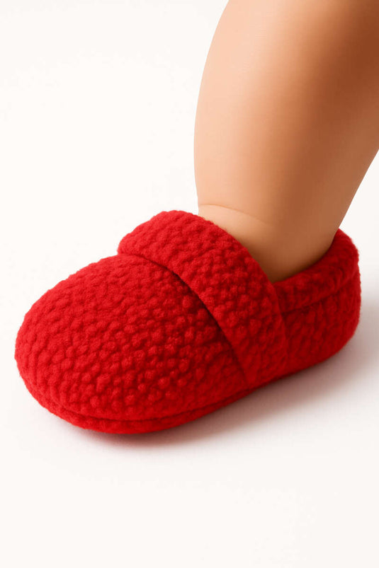 Çocuk Peluş Patik Kırmızı