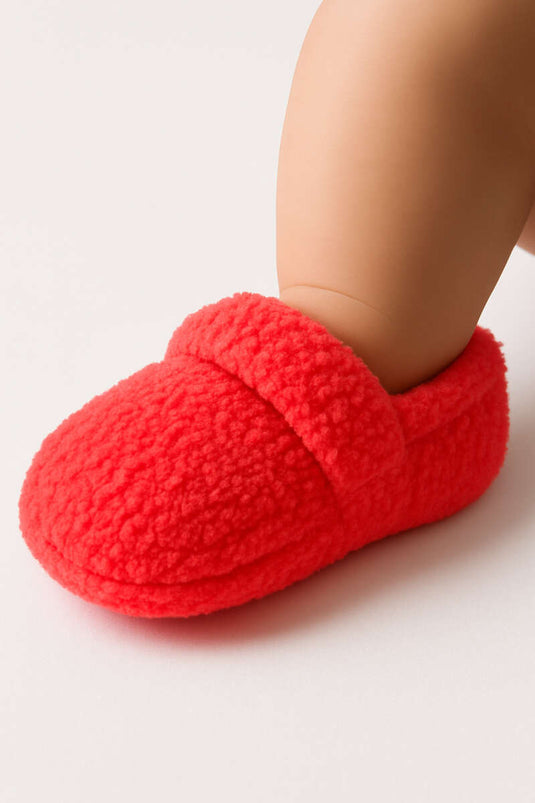 Çocuk Peluş Patik Nar Çiçeği