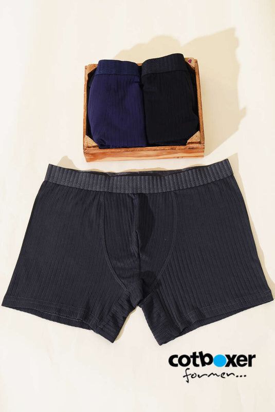 Cotboxer Men's Corduroy Boxers Smoked