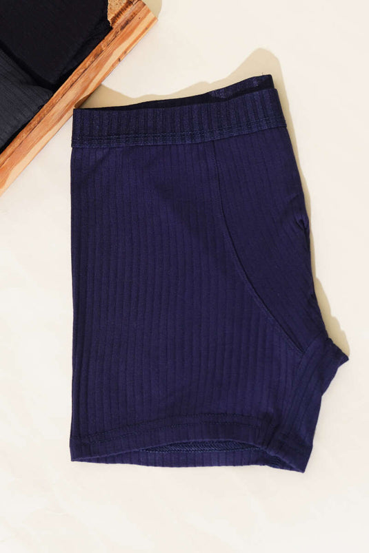 Cotboxer Men's Corduroy Boxer Navy Blue