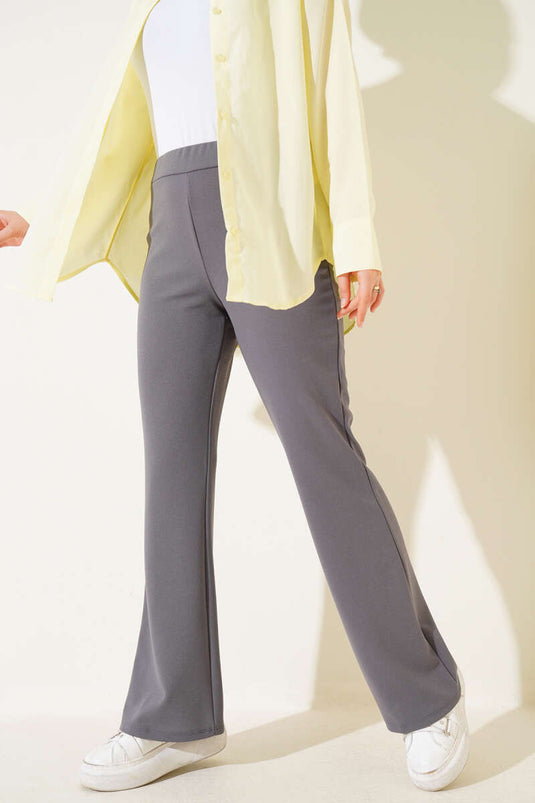 Dabıl İspanyol Paça Pantolon Kayrak Grisi