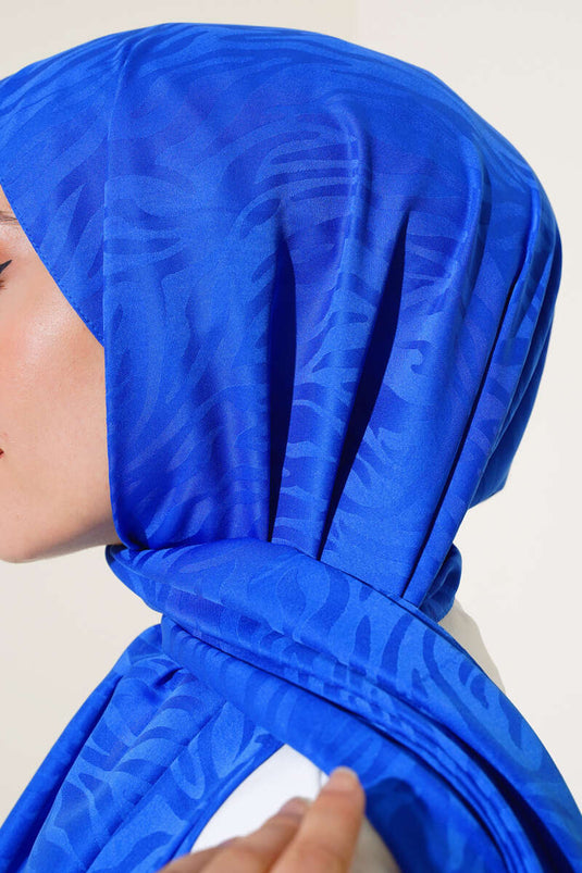 Dalga Desen Jakar Şal Saks