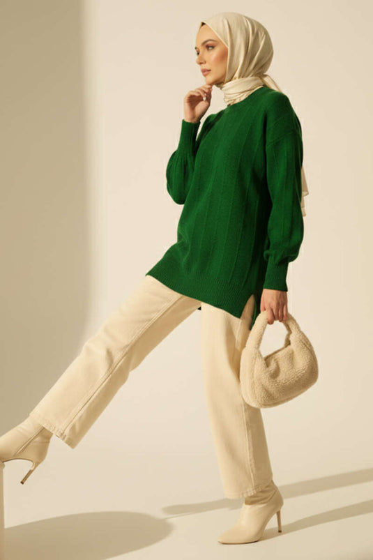 كنزة صوفية ناعمة بنقشة قطرات من بينيتون