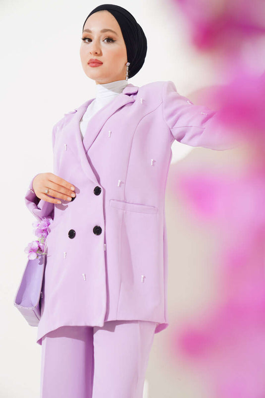 Costume Double Veste Damla Pearl Lilas