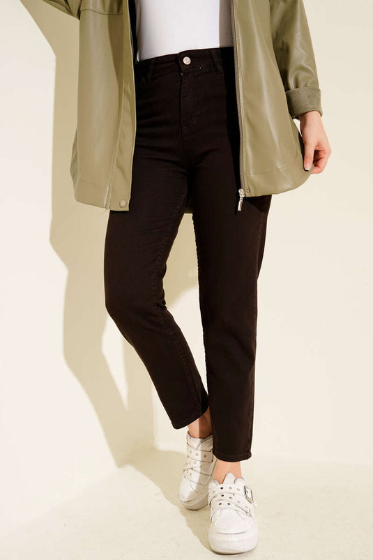 Pantalon skinny marron