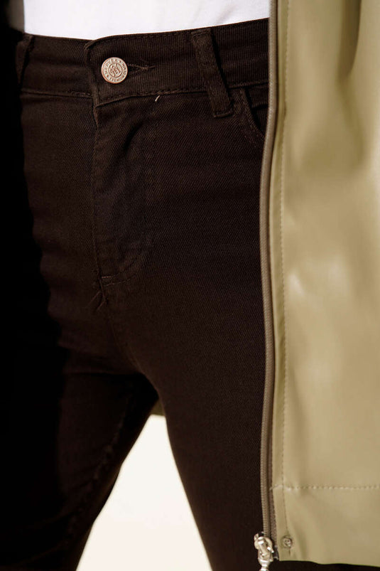 Pantalon skinny marron