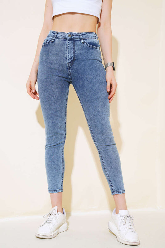 Skinny Leg Jeans Medium Snow