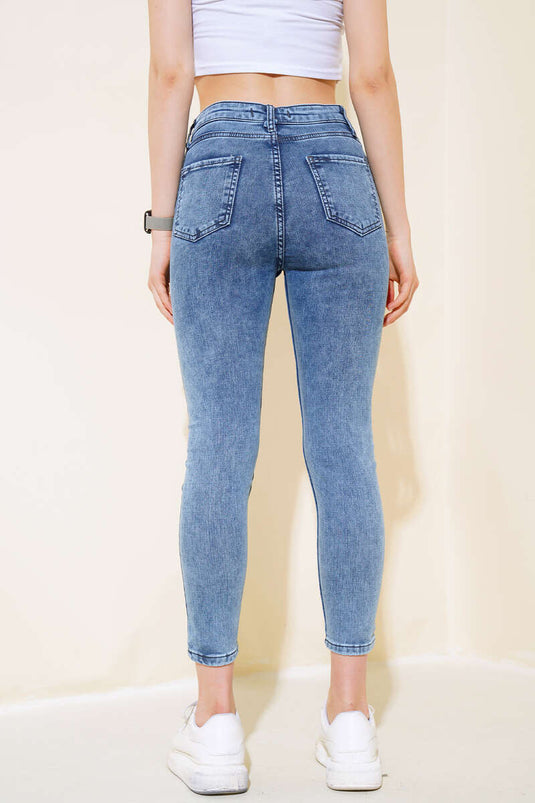 Skinny Leg Jeans Medium Snow