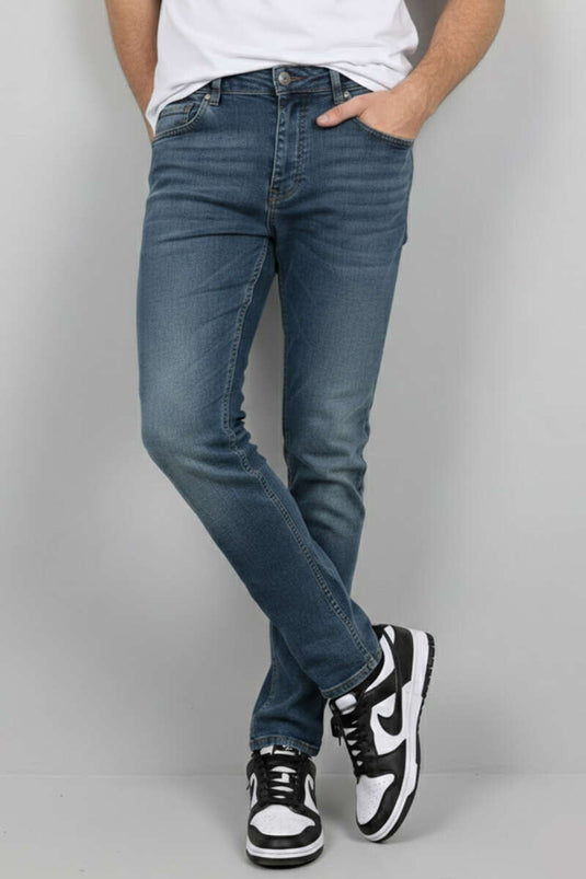 Pantalon pour homme en tissu extensible Dar Paça couleur brun tint