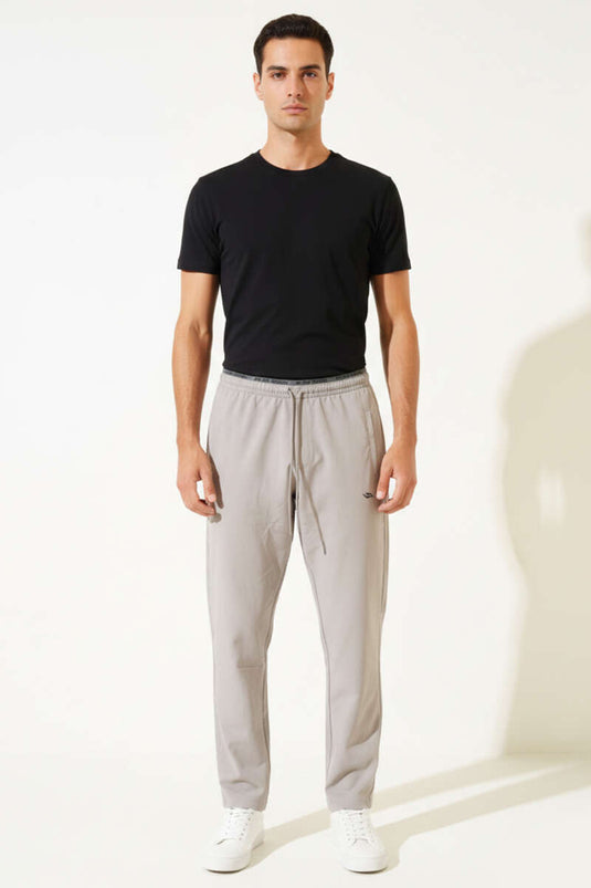 سروال رياضي ضيق للرجال من دار باشا، رمادي