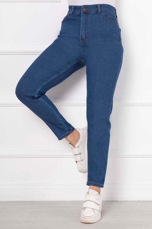 Pantalon Skinny Bleu