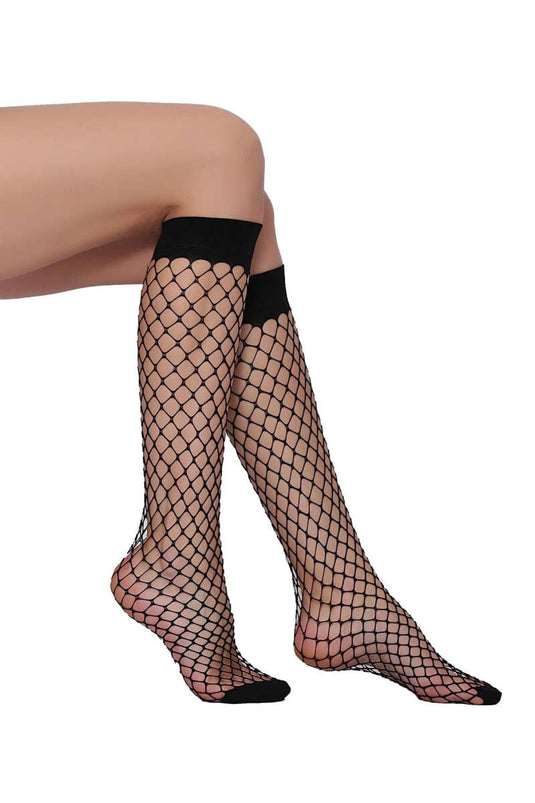 جوارب شبكية للركبة من دايمود بيسكا 500 باللون الأسود