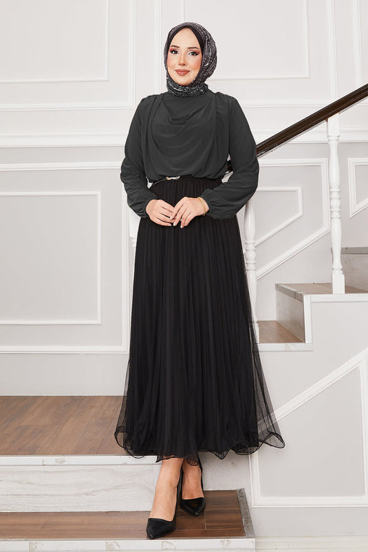 Cowl Neck Sandy Blouse Smoke