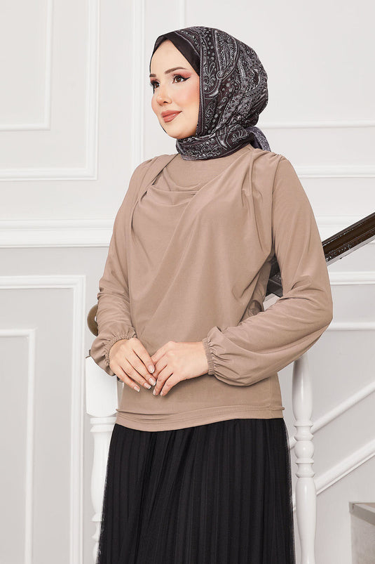 Sandy Latte Blouse
