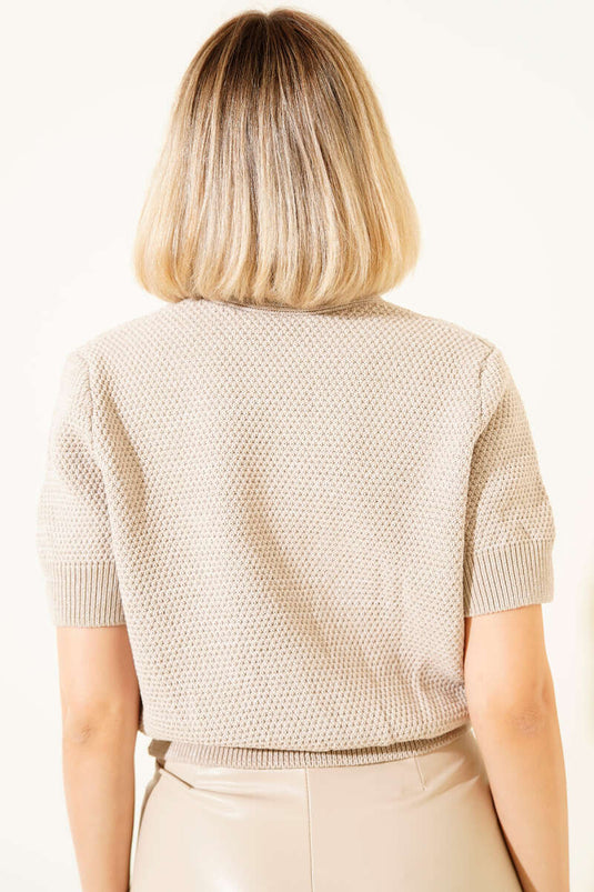 كارديجان بيج محبوك بأزرار على شكل نجم البحر