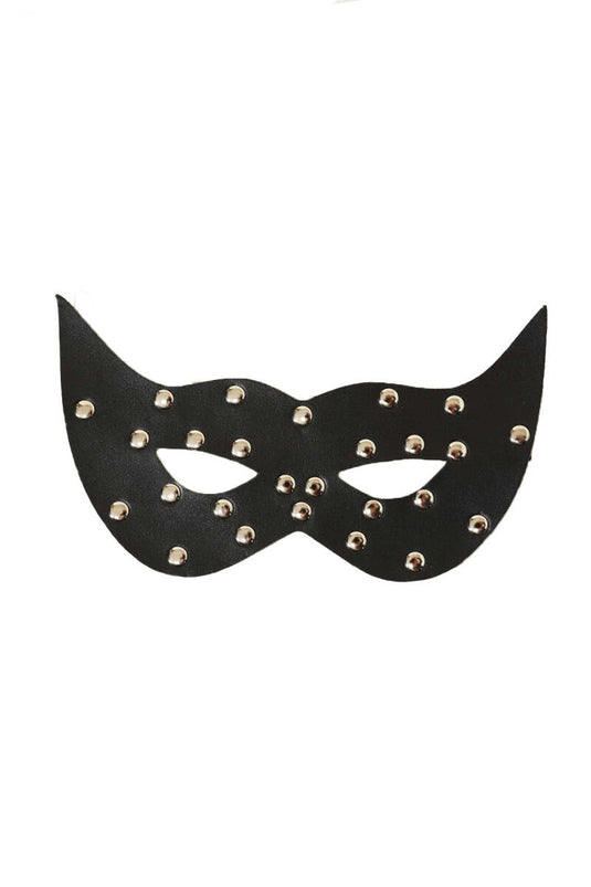 Masque de Chat en Cuir Noir