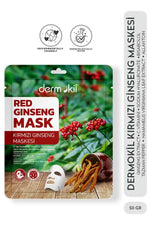 Masque Visage En Papier Dermokil Ginseng Rouge 20 G