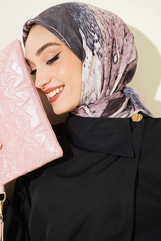 Écharpe Ayda En Bambou À Motifs Couleur Beige