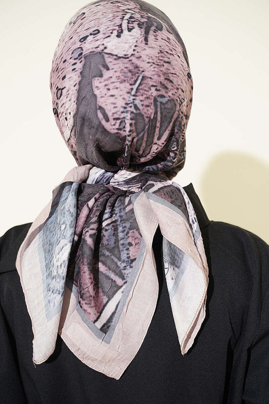Écharpe Ayda En Bambou À Motifs Couleur Beige