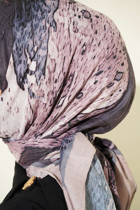 Écharpe Ayda En Bambou À Motifs Couleur Beige