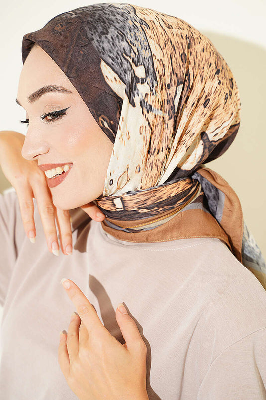 Pañuelo Ayda De Bambu Con Estampado Safran