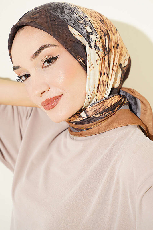 Pañuelo Ayda De Bambu Con Estampado Safran