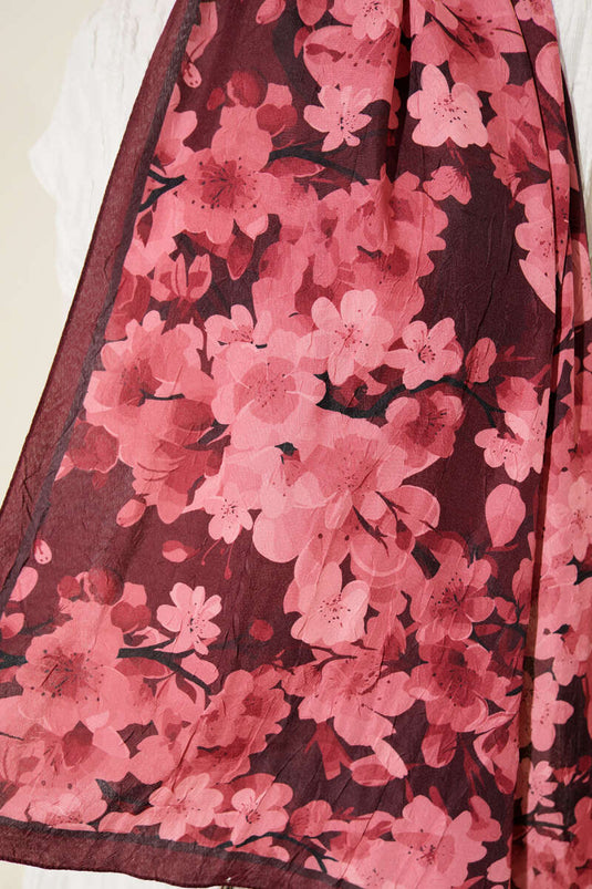 Patterned Bamboo Crushed Burgundy Series Assorted 2