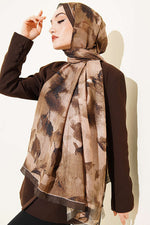 Écharpe En Bambou Tricoté À Motifs Camouflage Vert