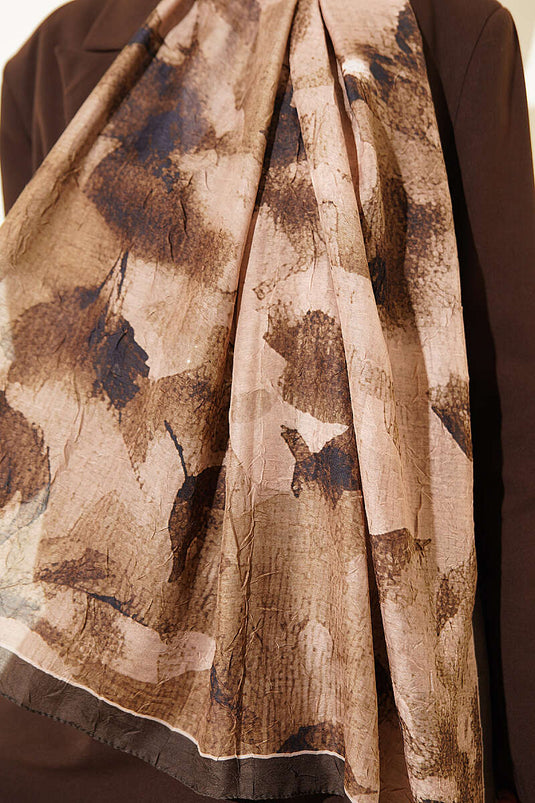 Écharpe En Bambou Tricoté À Motifs Camouflage Vert
