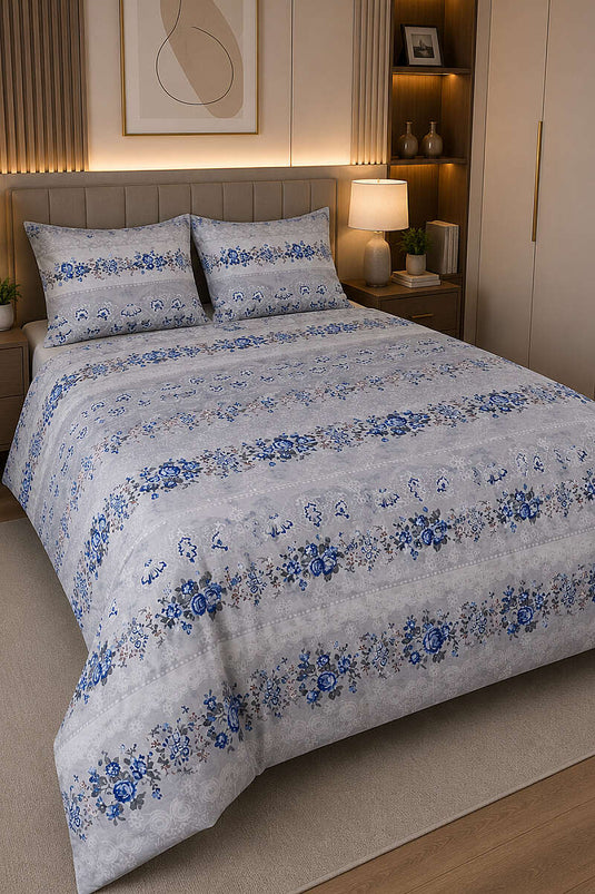 Parure de lit double à motifs assortis 1