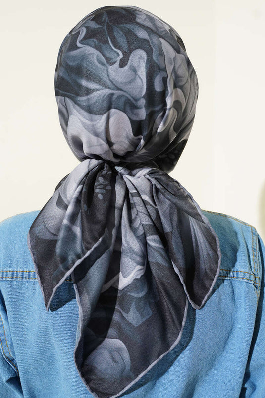 مجموعة أوشحة ديمور السوداء المزخرفة (10 قطع)