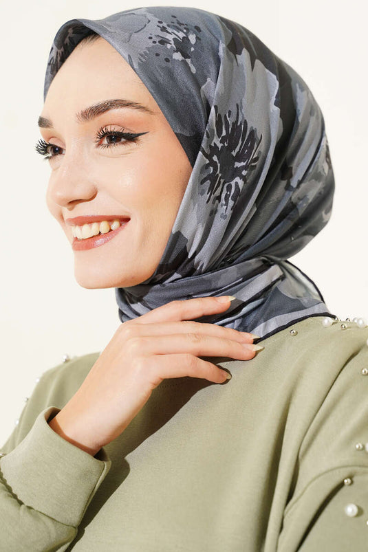 Assortimento di sciarpe con motivi della serie nera Demore 9