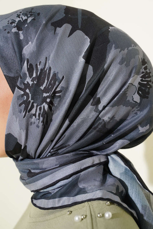 Assortimento di sciarpe con motivi della serie nera Demore 9