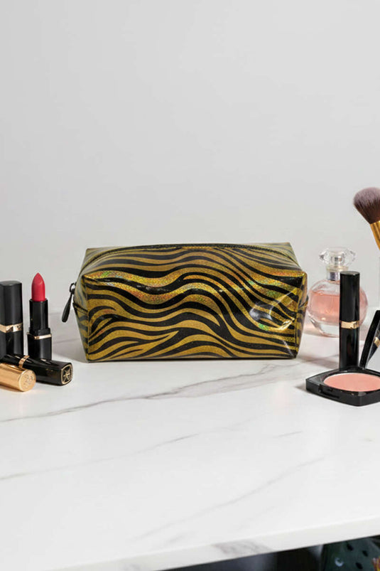 Patterned Rectangular Makeup Bag Assorted 12