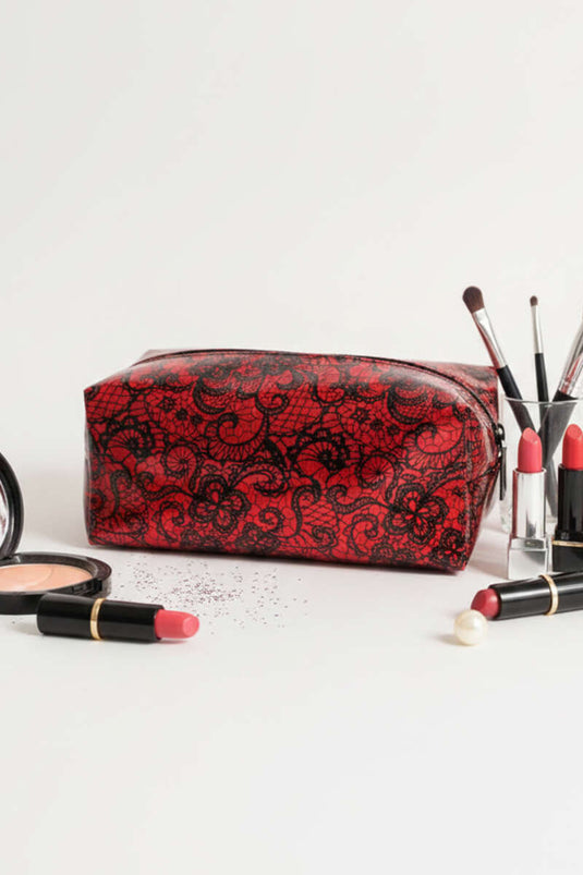 Patterned Rectangular Makeup Bag Assorted 14